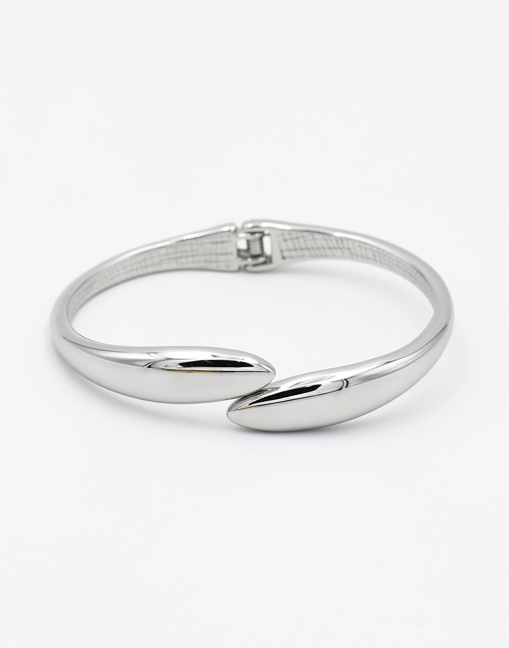 Bangle teardrop zilverkleurig