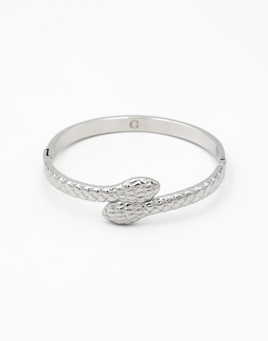 Bangle snake zilverkleurig