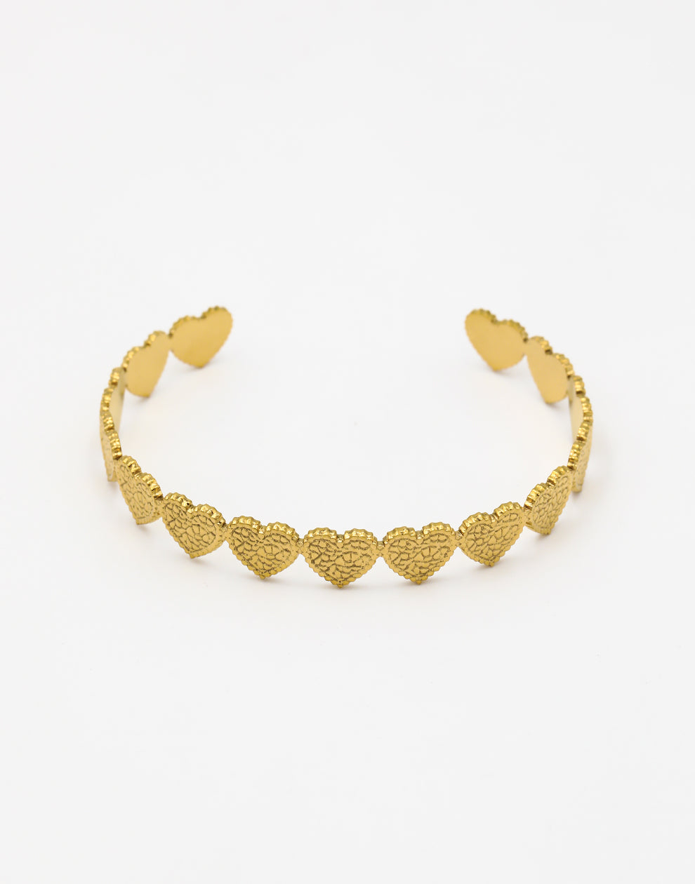 Bangle hart motief goudkleurig
