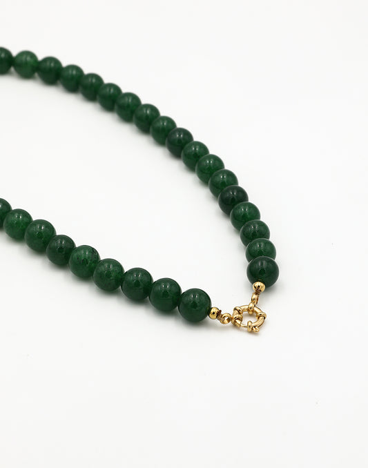 Kralenketting donkergroen