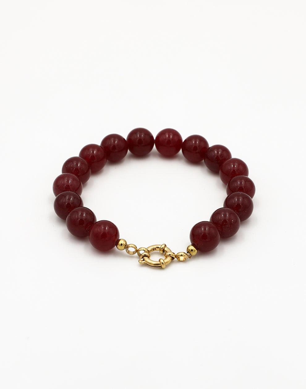 Kralenarmband bordeaux