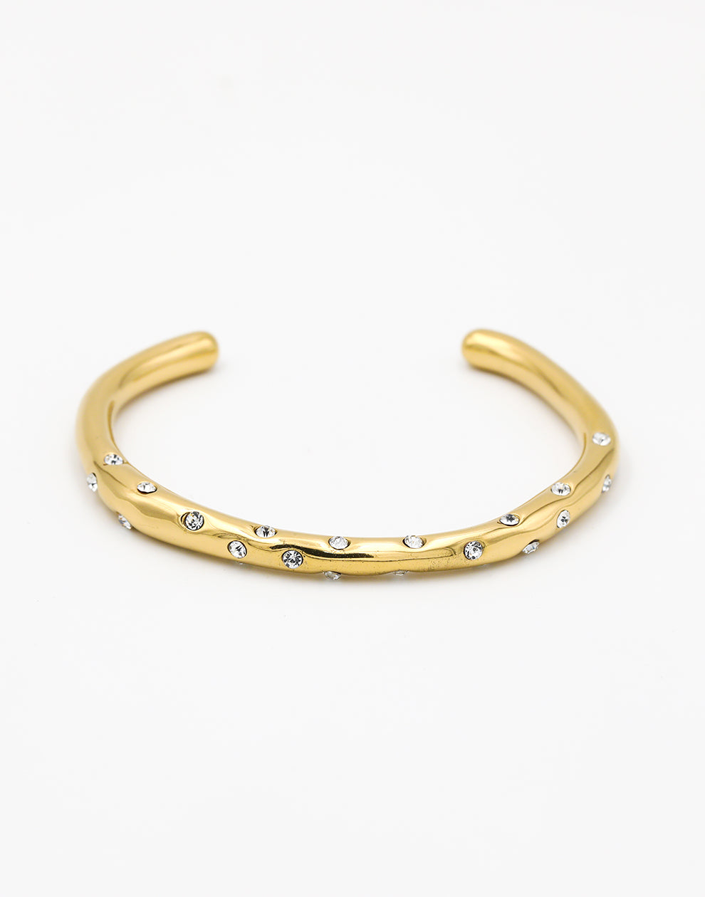 Bangle asymmetrisch met steentjes