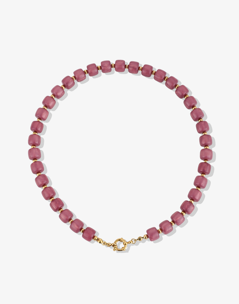 Kralenketting vierkant paars