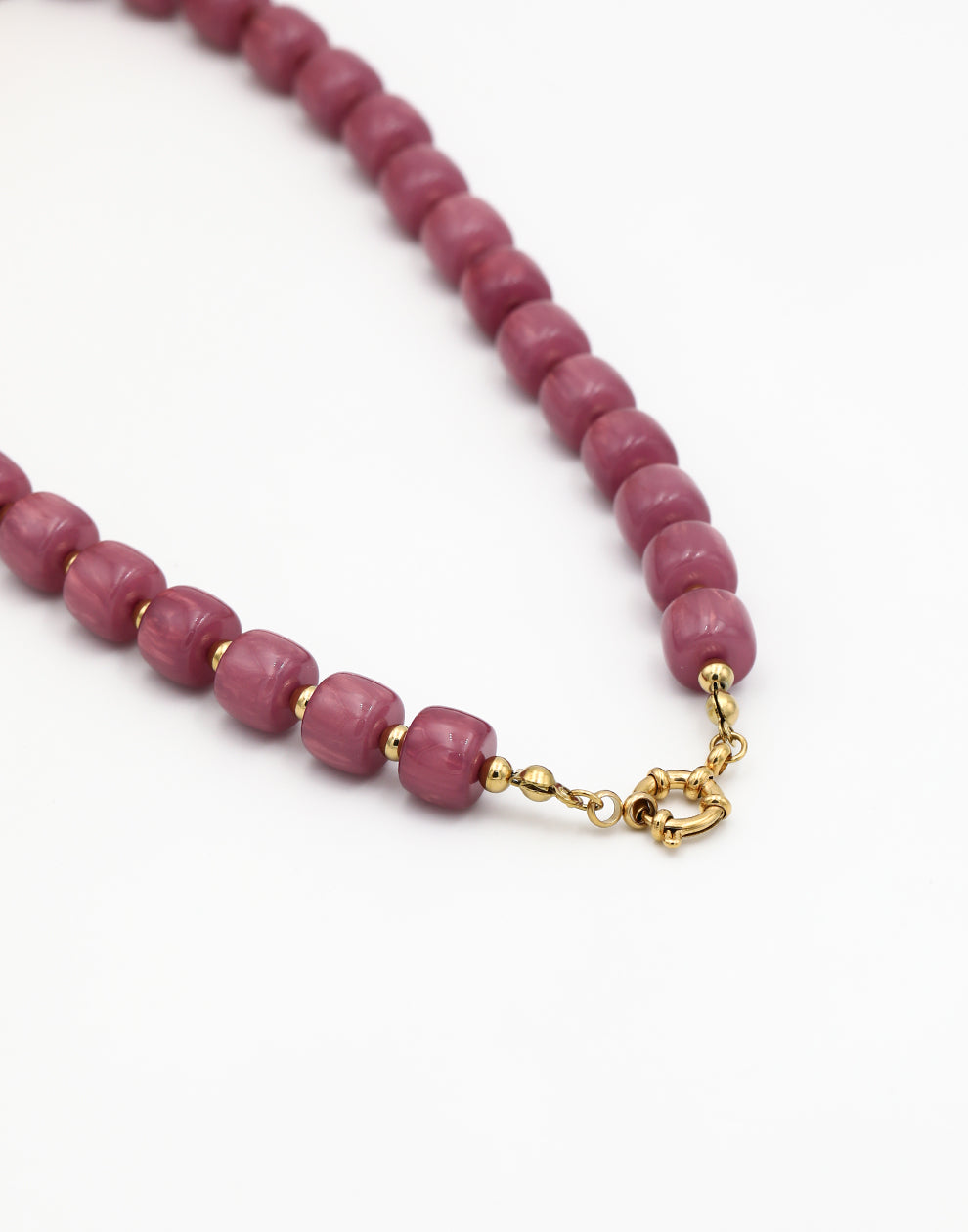 Kralenketting vierkant paars