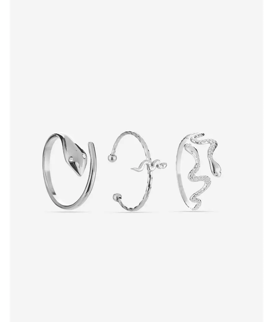 ringen set slang zilver