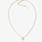 kralenketting hartje beige