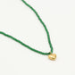 kralenketting hartje groen