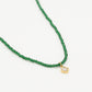 kralenketting groen met klaver