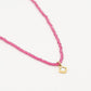 kralenketting rood met klaver