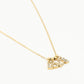 Ketting love steentjes goudkleurig
