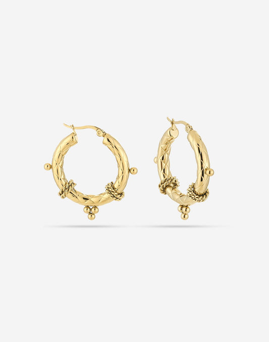 hoops chunky bali goudkleurig