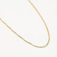 Fijn gedraaide schakelketting 55cm lang goudkleurig