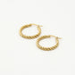 hoops gedraaid 2cm goudkleurig