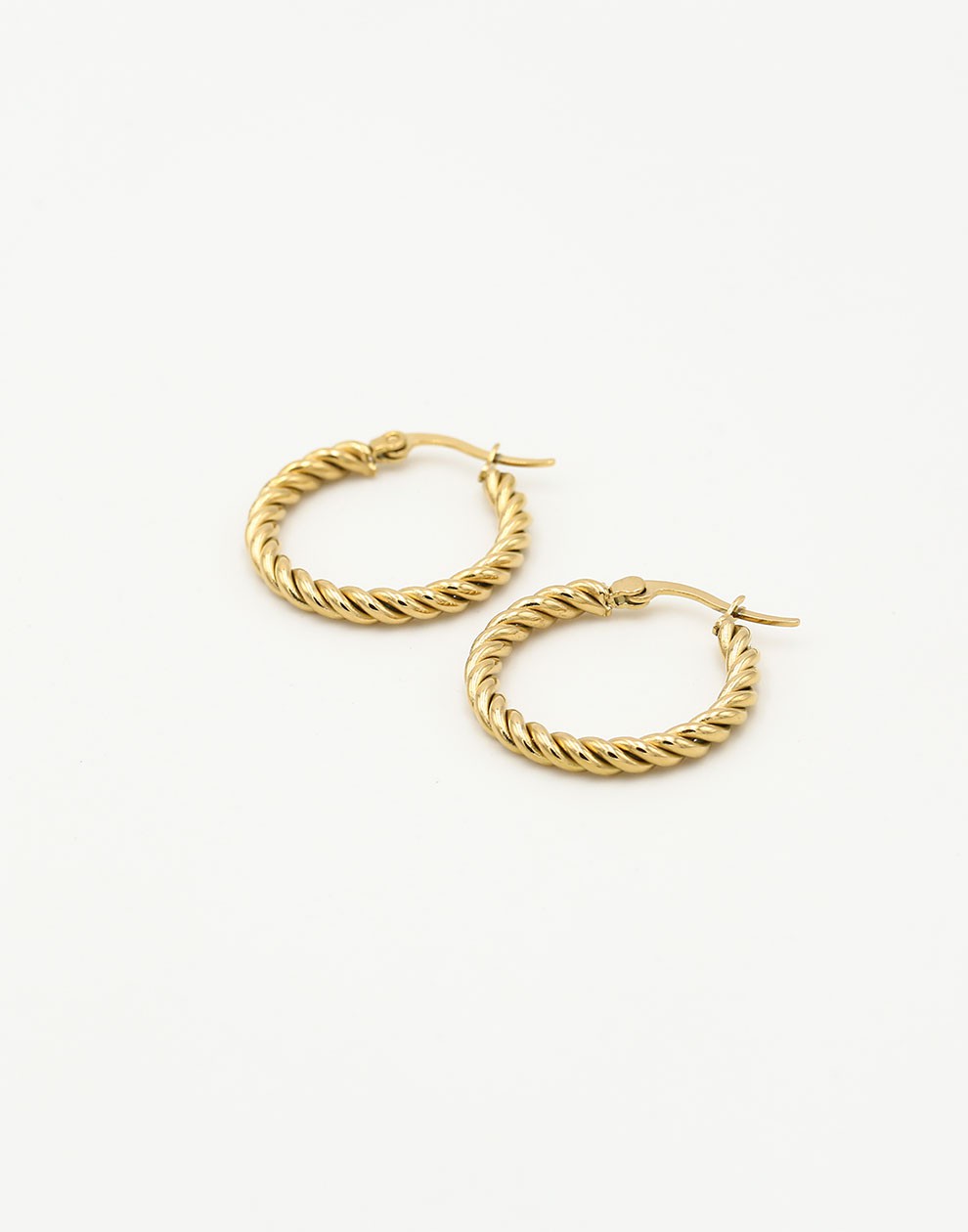 hoops gedraaid 2cm goudkleurig