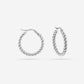 hoops gedraaid 2cm zilverkleurig