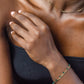 Dubbele armband groen kraal goudkleurig
