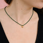 kralenketting hartje groen
