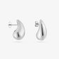 drop earrings 2.5cm silver-colored