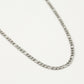 Basic schakelketting 55cm zilverkleurig