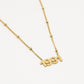 Ketting jaartal 1991 goudkleurig