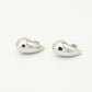 drop earrings 2.5cm silver-colored