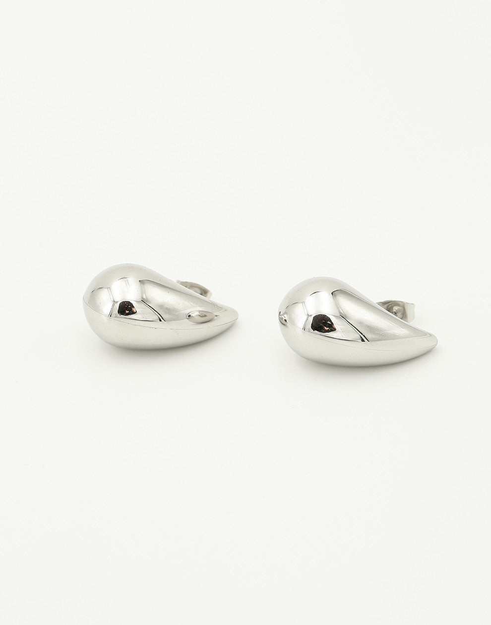 drop earrings 2.5cm silver-colored