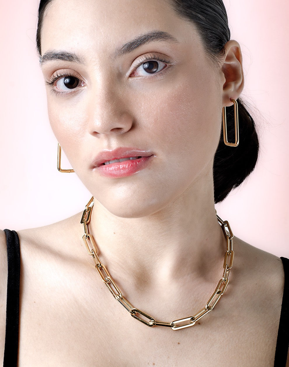 Schakelketting chunky goudkleurig