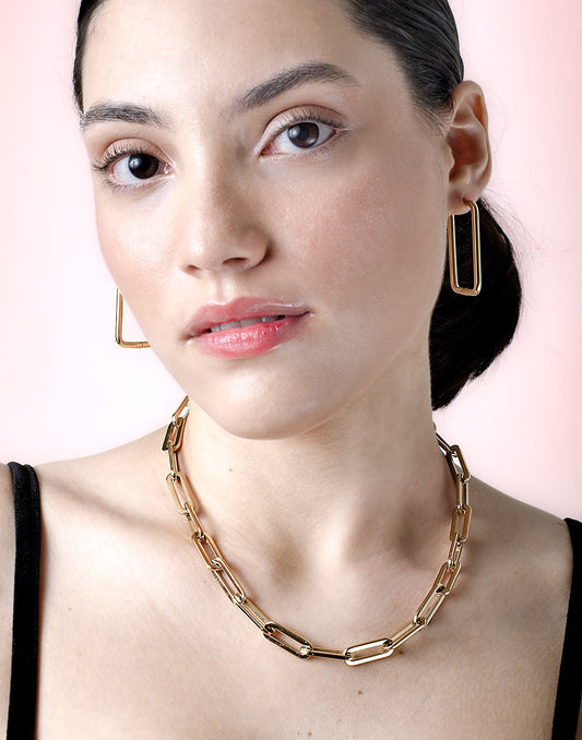 Schakelketting chunky goudkleurig