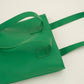 Shopper met rits groen