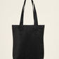 Shopper met rits zwart