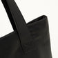 Shopper met rits zwart