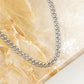 Fijne ovale schakkelketting 55cm zilverkleurig
