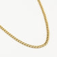 Fijne ovale schakkelketting 55cm goudkleurig