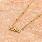 Ketting jaartal 1991 goudkleurig