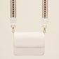 schoudertasje met luxe schouderband wit