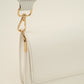 schoudertasje met luxe schouderband wit