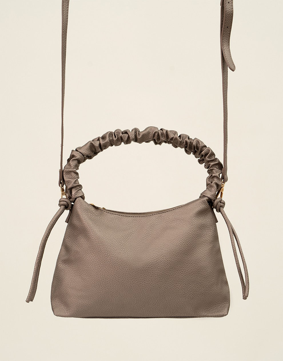 Trendy hand of crossbody tasje brons