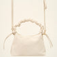 Trendy hand of crossbody tasje off white