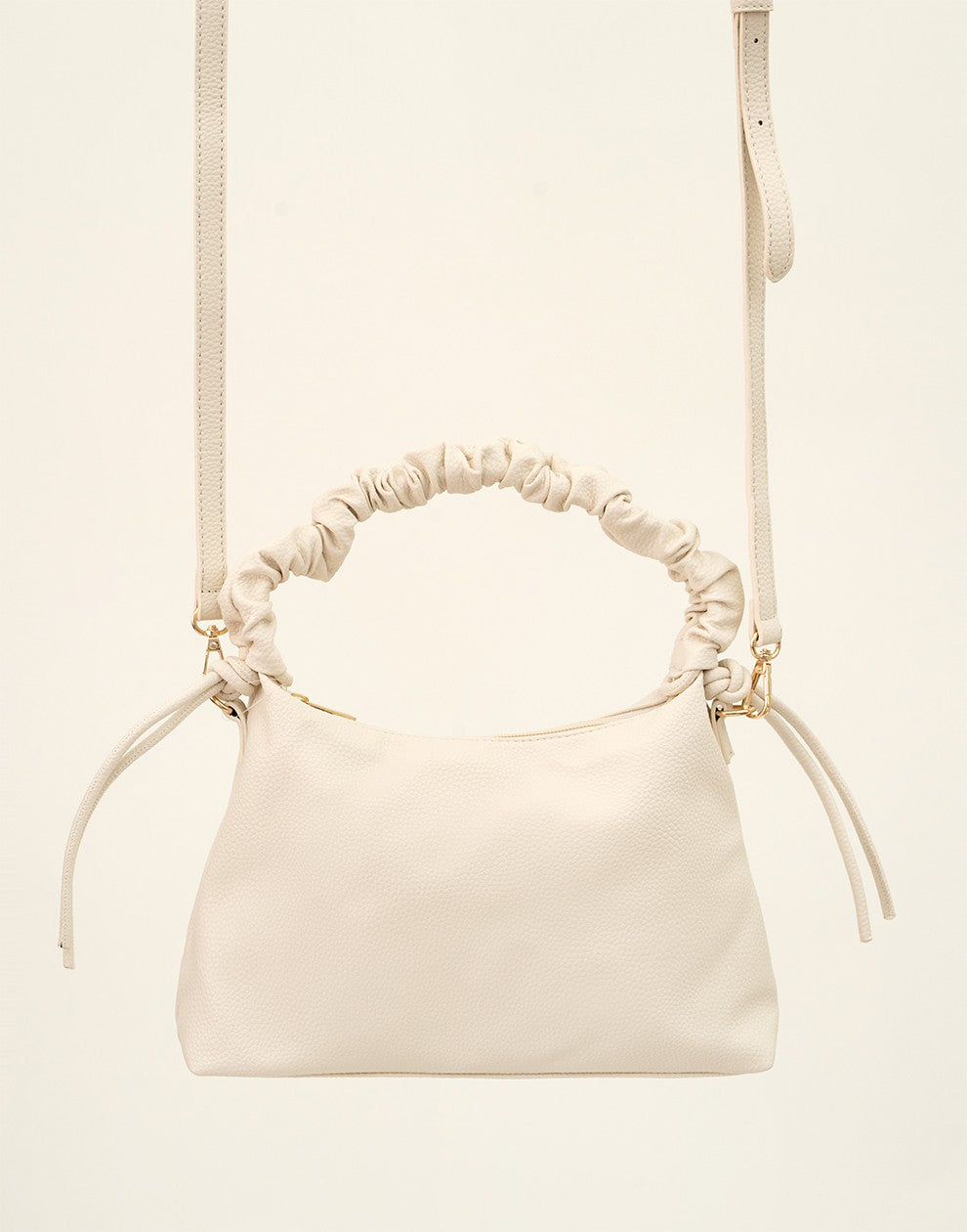 Trendy hand of crossbody tasje off white
