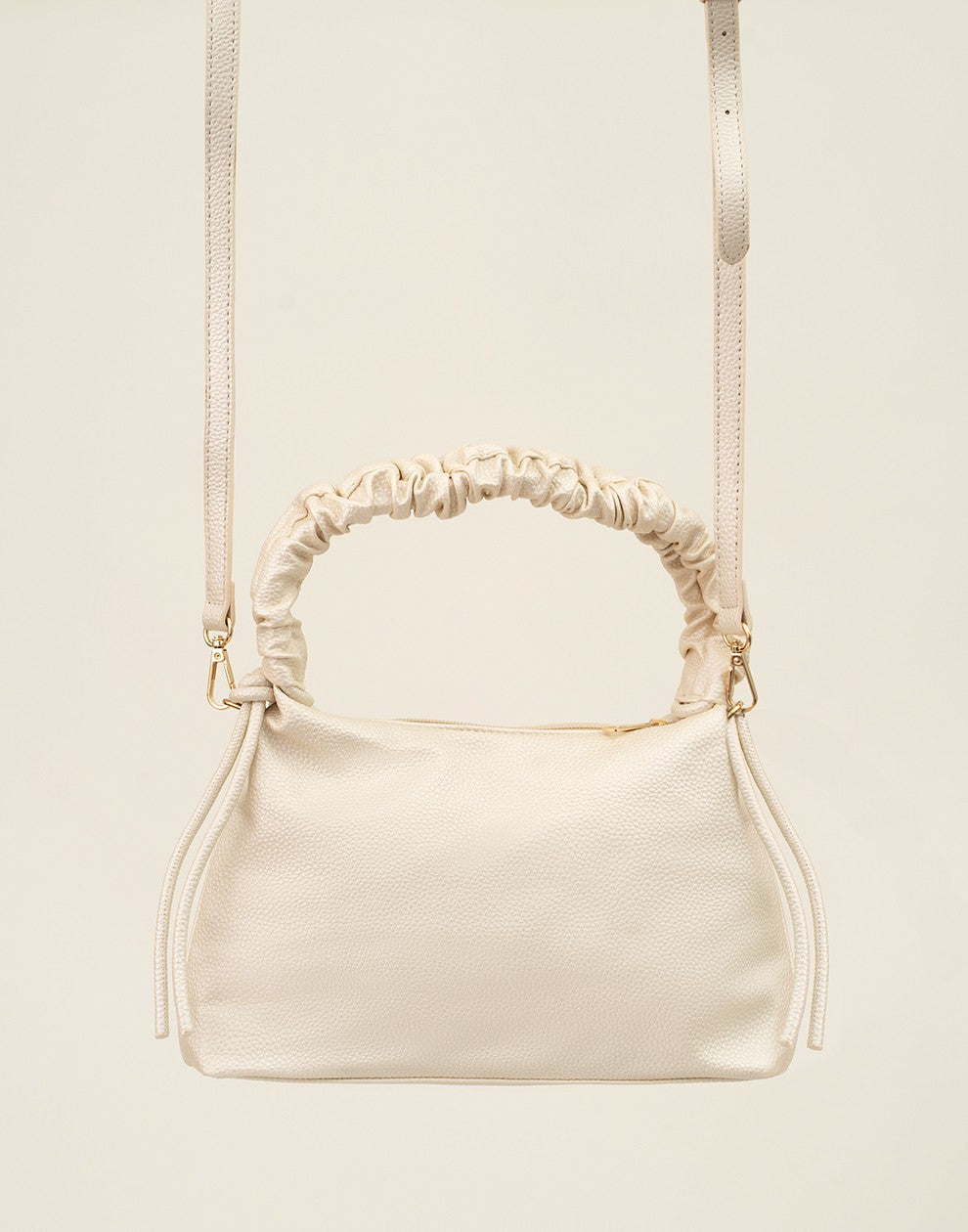 Trendy hand of crossbody tasje wit