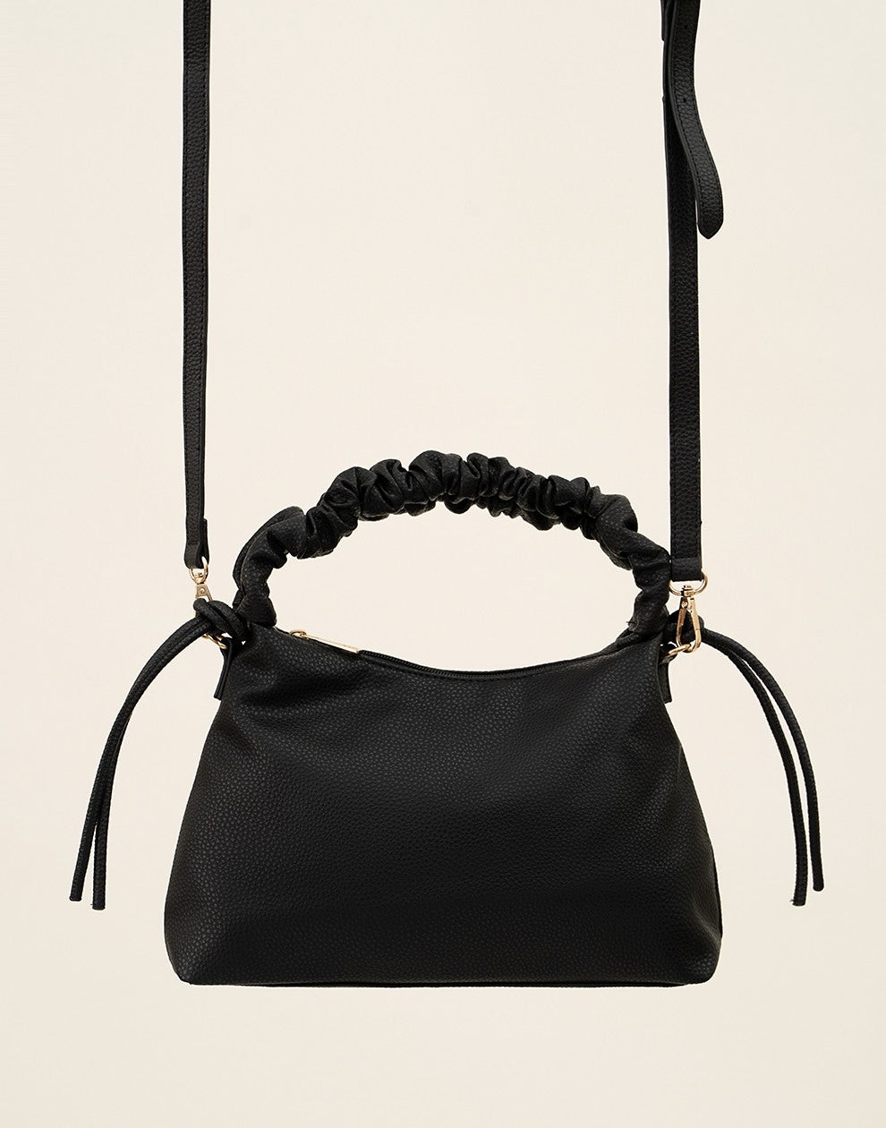 Trendy hand of crossbody tasje zwart