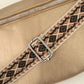 Hip and/or crossbody bag with beautiful gold-colored bag strap