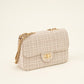 Luxe schouder of crossbody tas beige