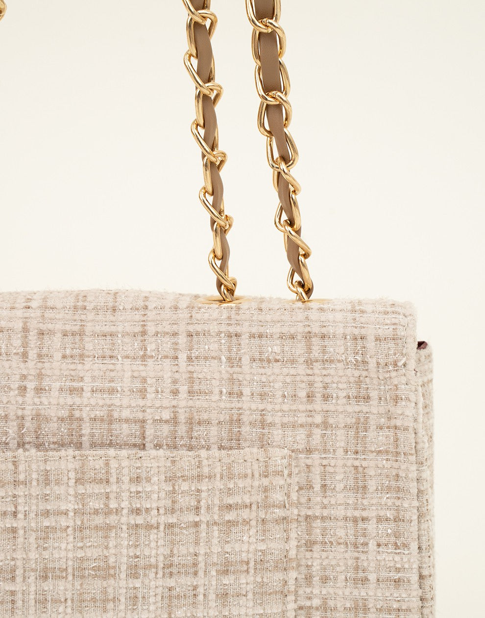 Luxe schouder of crossbody tas beige