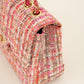 Luxe schouder of crossbody tas fuchsia