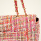 Luxe schouder of crossbody tas fuchsia