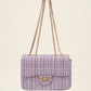 Luxe schouder of crossbody tas lila