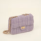 Luxe schouder of crossbody tas lila
