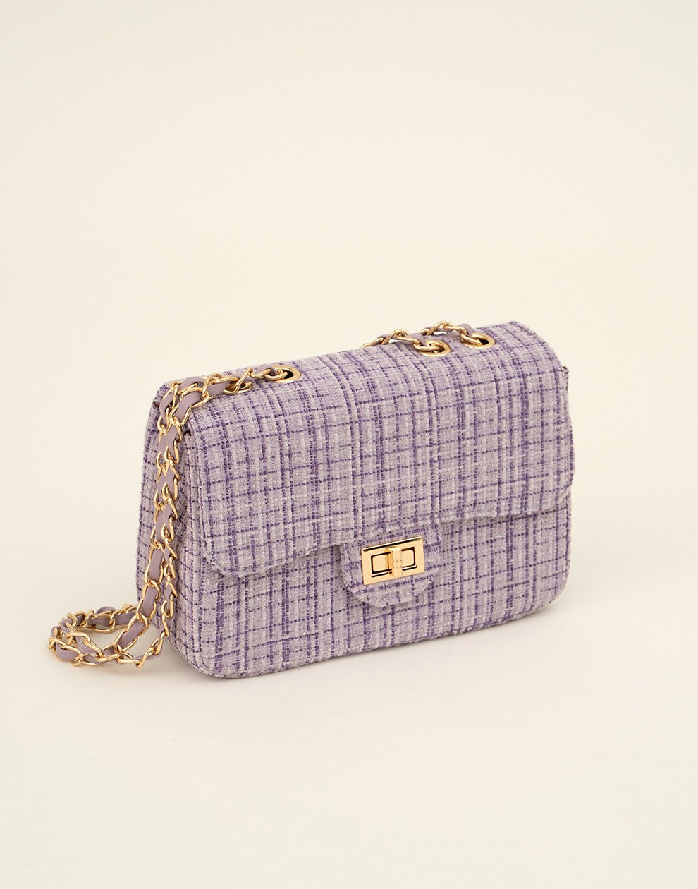 Luxe schouder of crossbody tas lila