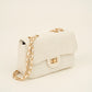 Luxe schouder of crossbody tas off white